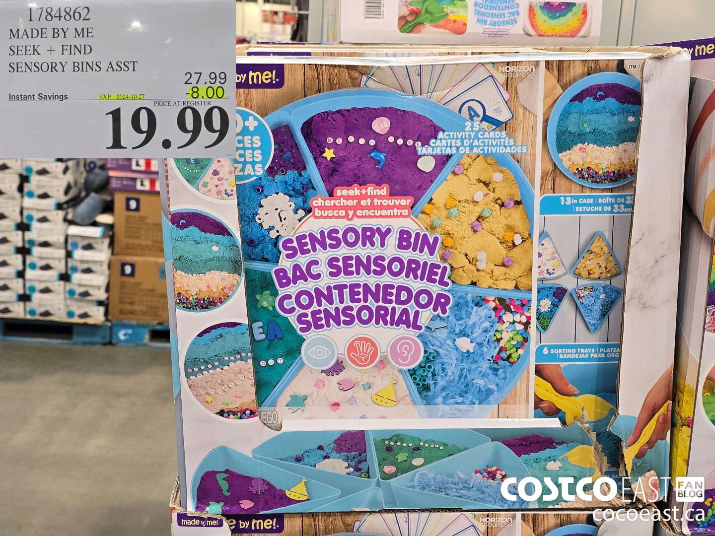 1784862 MADE BY ME SEEK + FIND SENSORY BINS ASST ($8.00 INSTANT SAVINGS EXPIRES ON 2024-10-27) $19.99