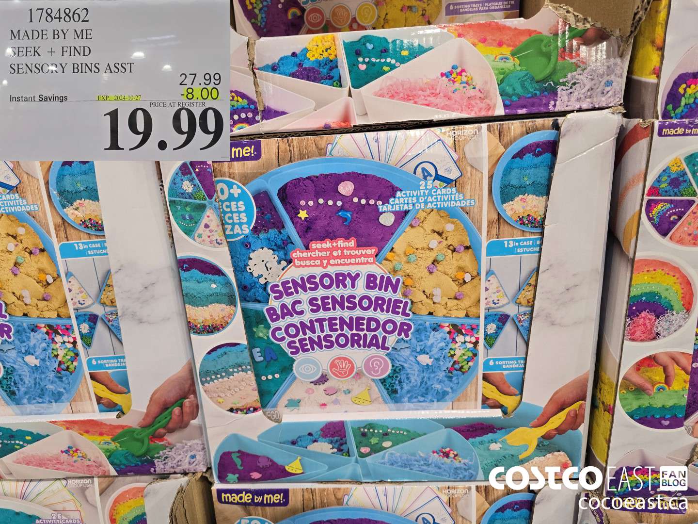 1784862 MADE BY ME SEEK + FIND SENSORY BINS ASST ($8.00 INSTANT SAVINGS EXPIRES ON 2024-10-27) $19.99