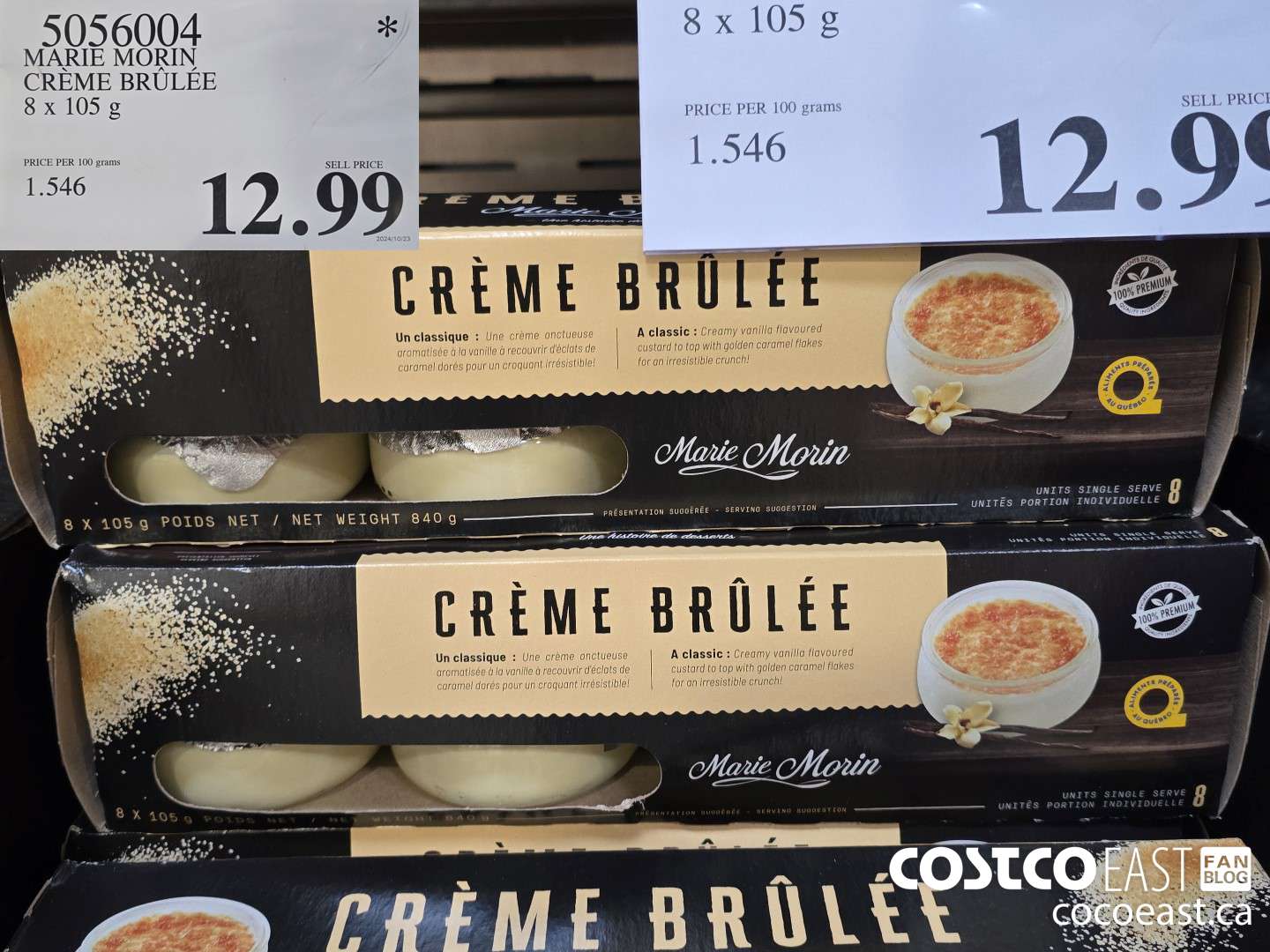 5056004 MARIE MORIN CReME BRULEE 8 x 105 g $12.99