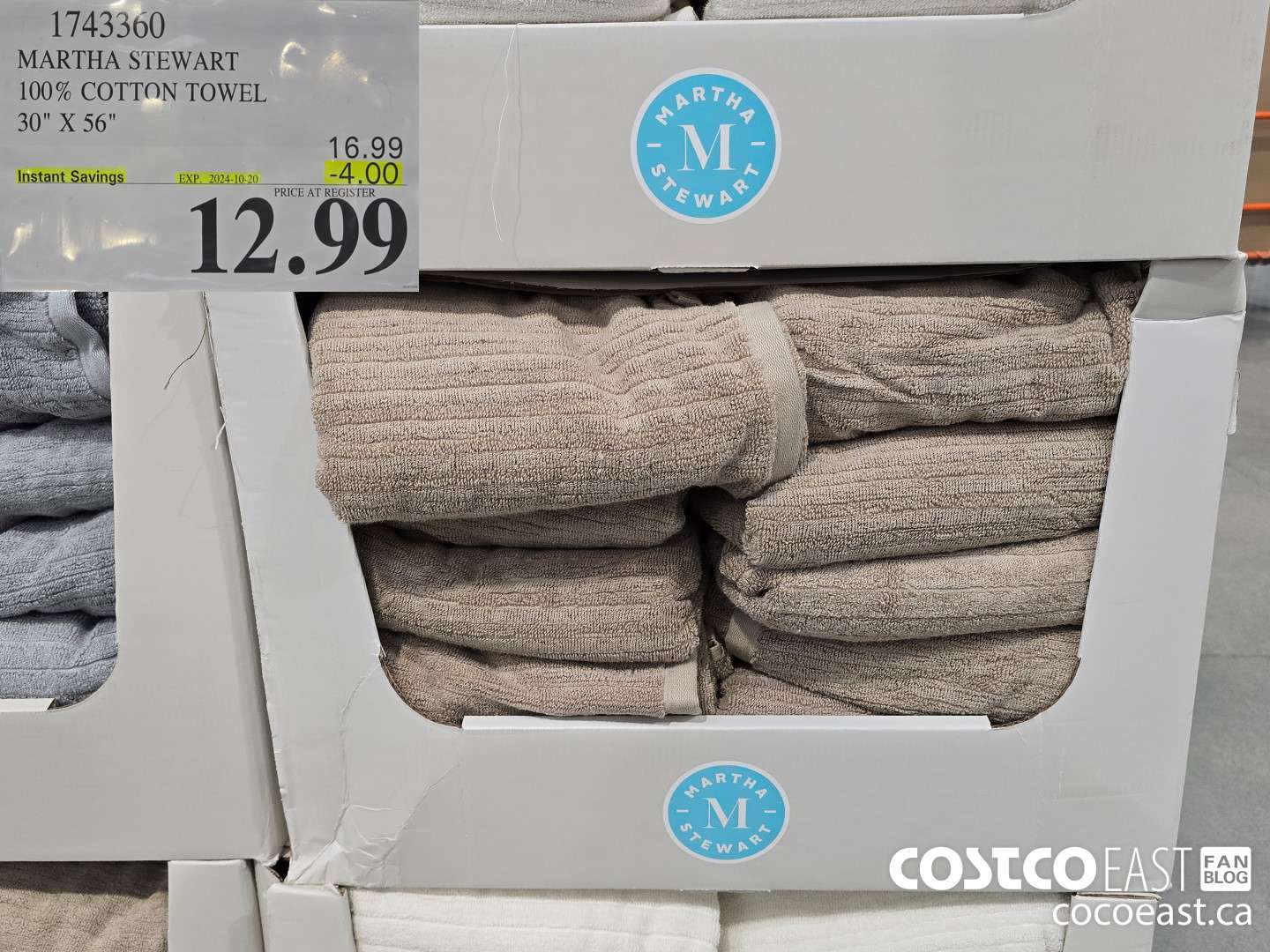 1743360 MARTHA STEWART 100% COTTON TOWEL 30