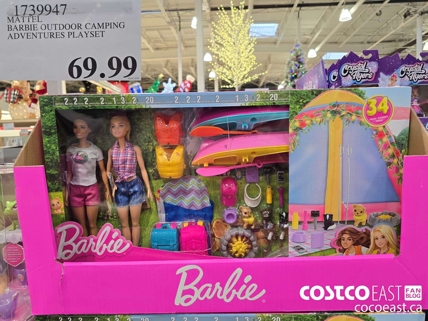 1739947 MATTEL BARBIE OUTDOOR CAMPING ADVENTURES PLAYSET $69.99