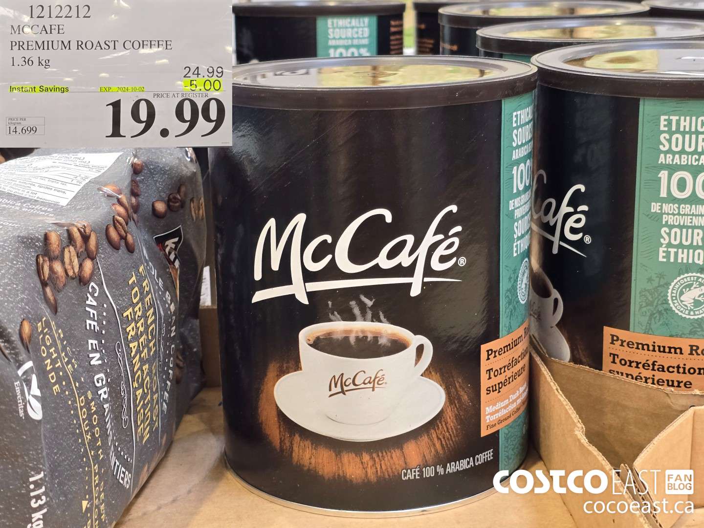 1212212 MCCAFE PREMIUM ROAST COFFEE 1.36 kg ($5.00 INSTANT SAVINGS EXPIRES ON 2024-10-02) $19.99