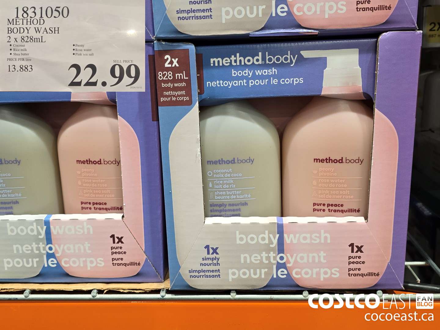 1831050 METHOD BODY WASH 2 x 828mL $22.99