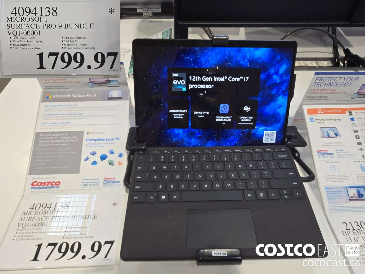 4094138 MICROSOFT SURFACE PRO 9 BUNDLE VQ1-00001 $1799.97