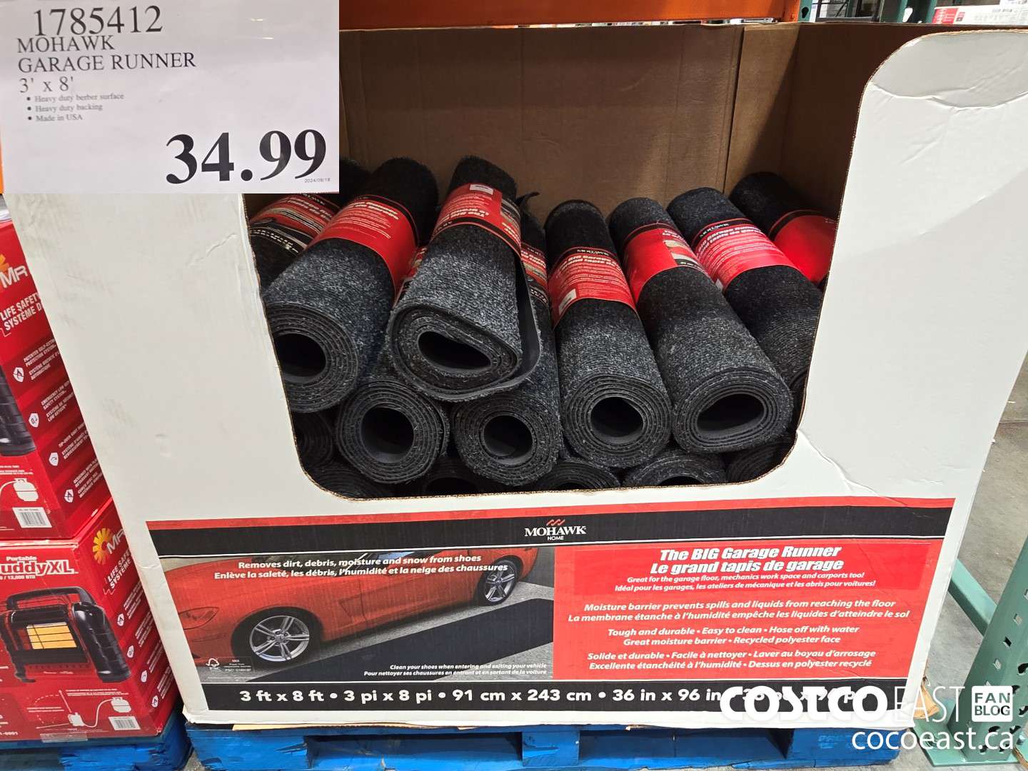 1785412 MOHAWK GARAGE RUNNER 3' X 8' $34.99