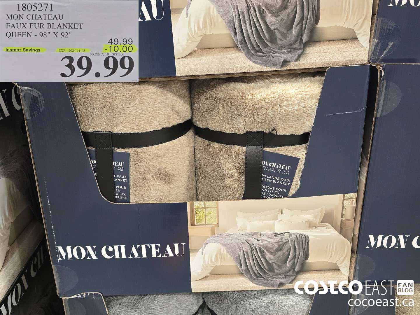 1805271 MON CHATEAU FAUX FUR BLANKET QUEEN - 98