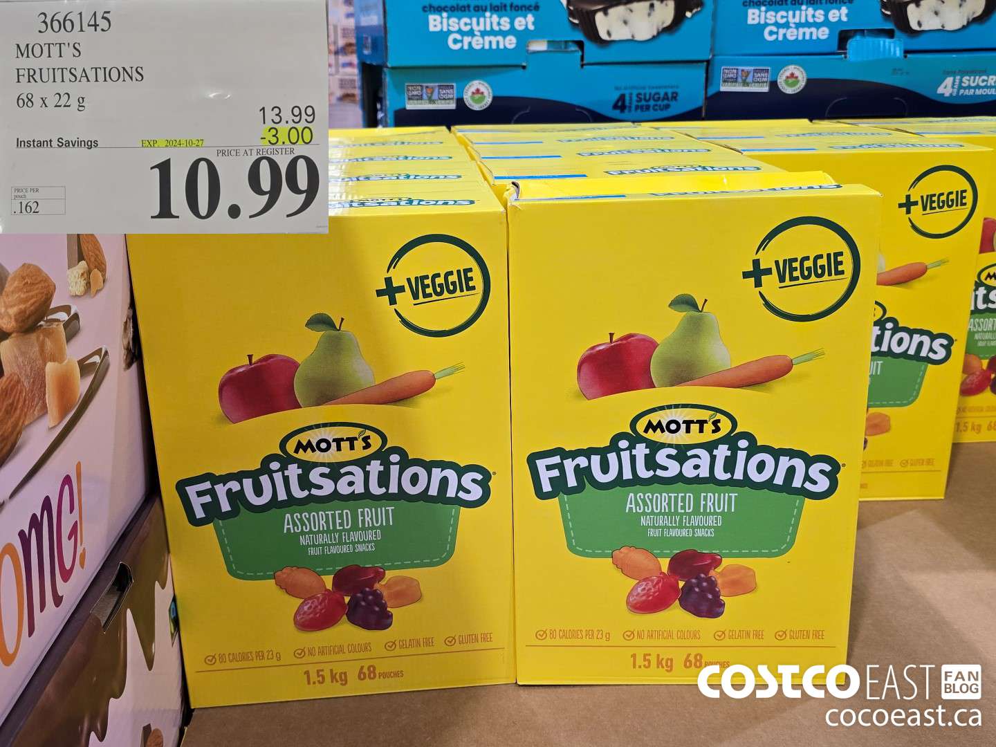 366145 MOTT'S FRUITSATIONS 68 x 22 G ($3.00 INSTANT SAVINGS EXPIRES ON 2024-10-27) $10.99