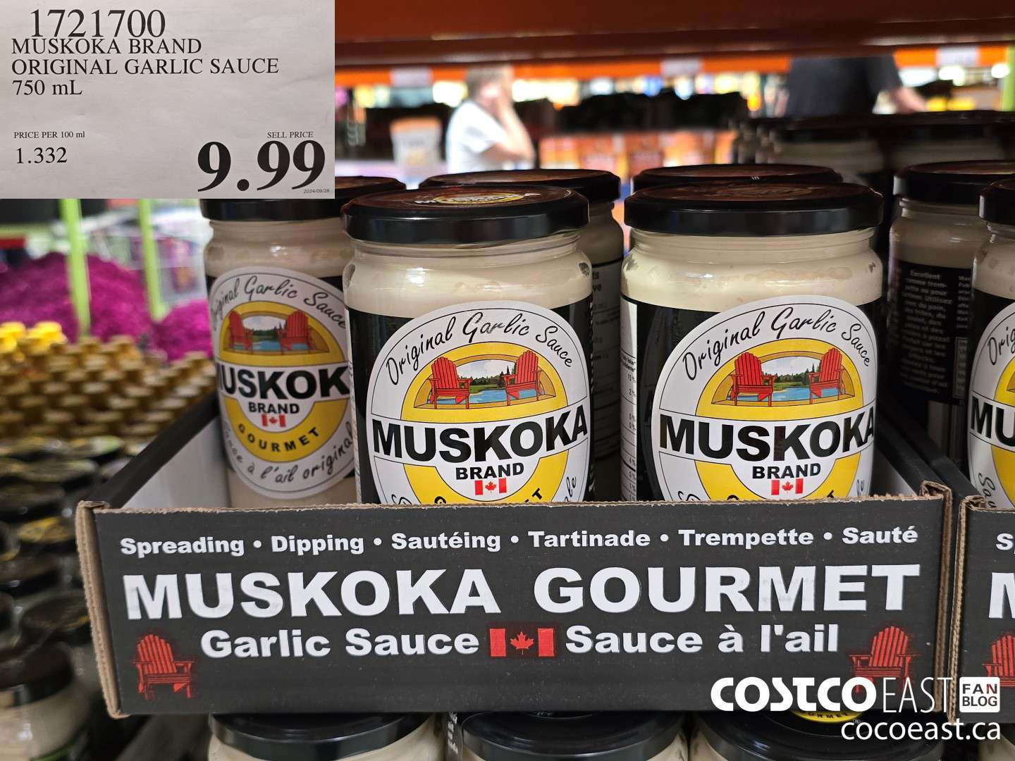 1721700 MUSKOKA GOURMET ORIGINAL GARLIC SAUCE 750 mil $9.99