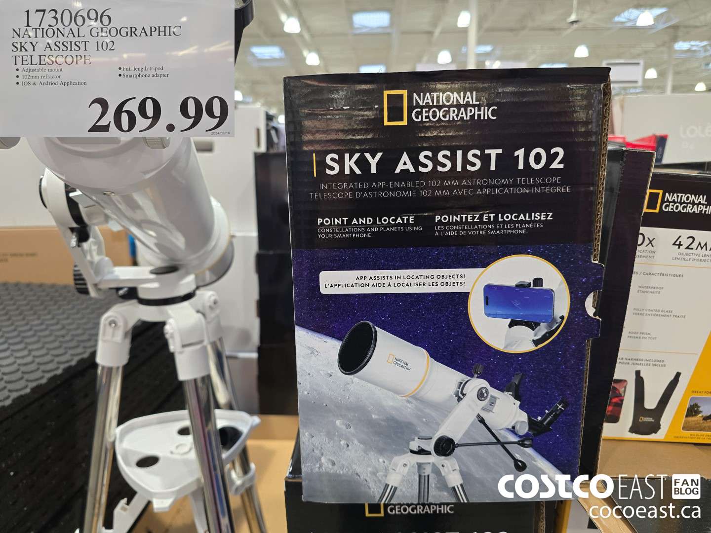1730696 NATIONAL GEOGRAPHIC SKY ASSIST 102 TELESCOPE $269.99