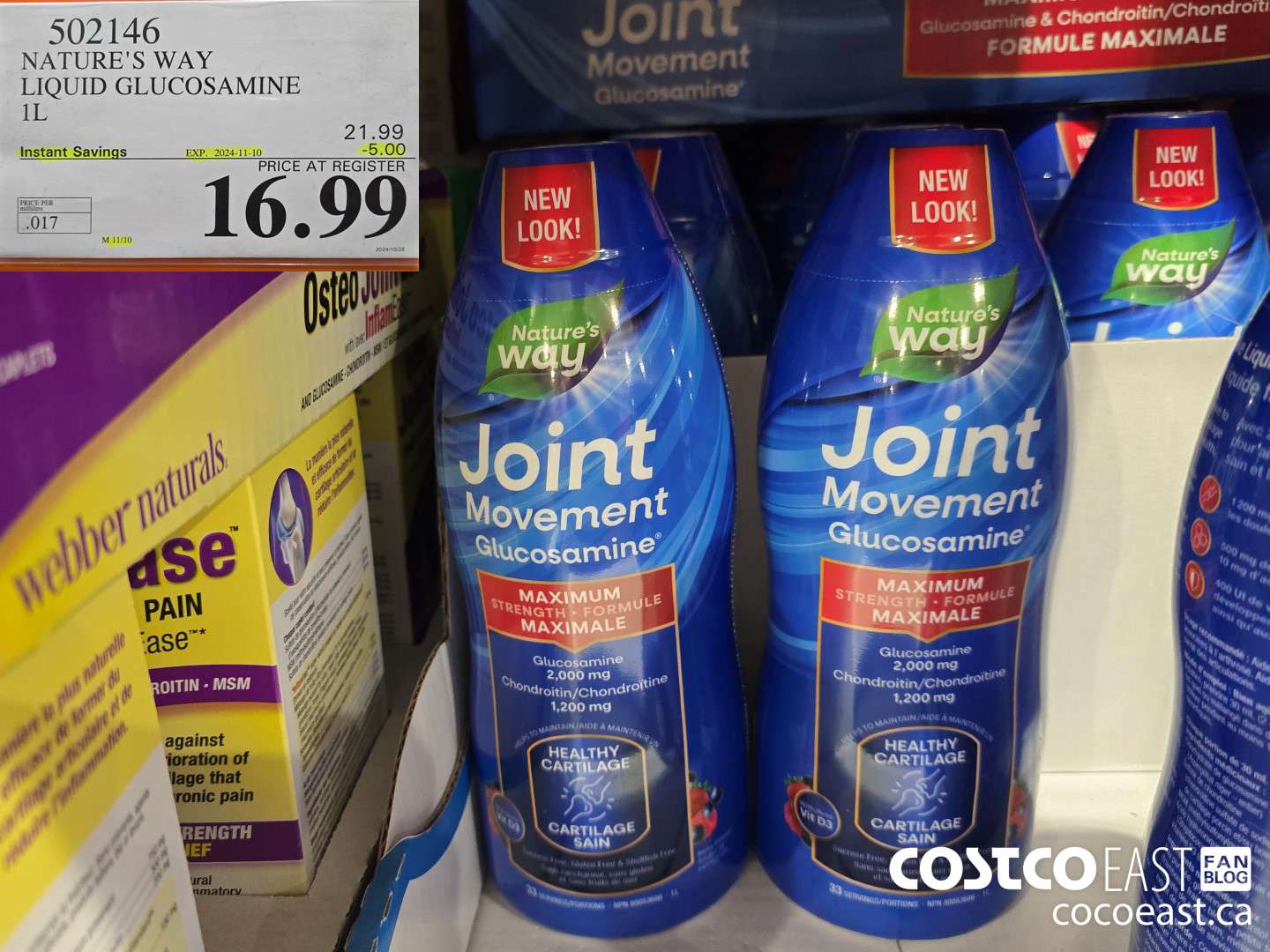 502146 NATURE'S WAY LIQUID GLUCOSAMINE 1L ($5.00 INSTANT SAVINGS EXPIRES ON 2024-11-10) $16.99