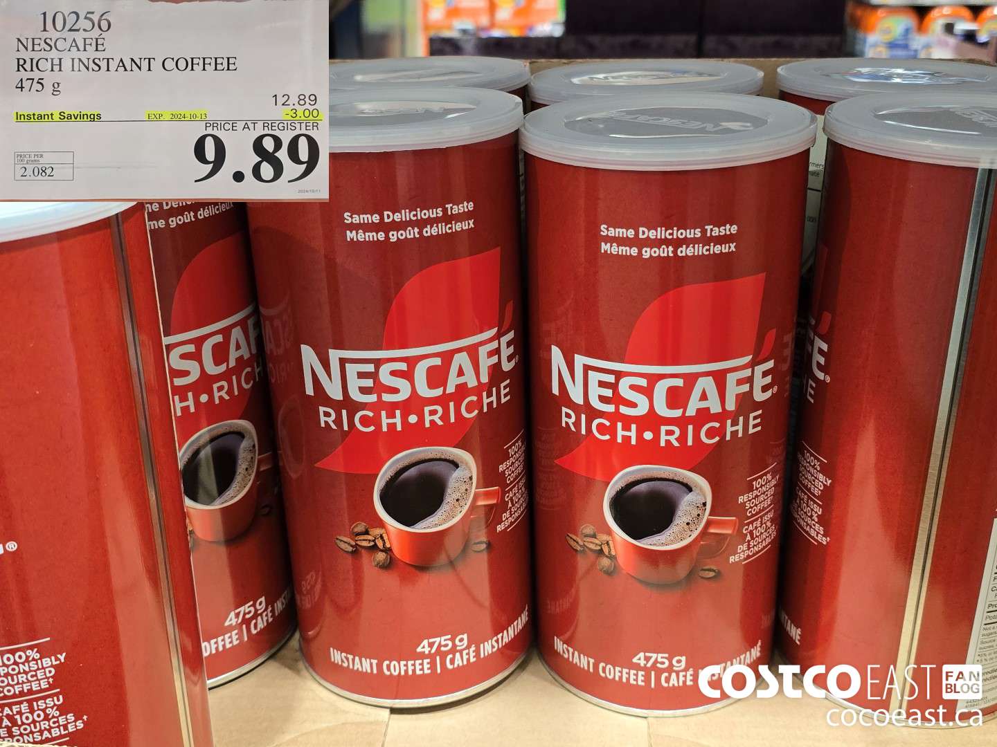 10256 NESCAFE RICH INSTANT COFFEE 475 G ($3.00 INSTANT SAVINGS EXPIRES ON 2024-10-13) $9.89