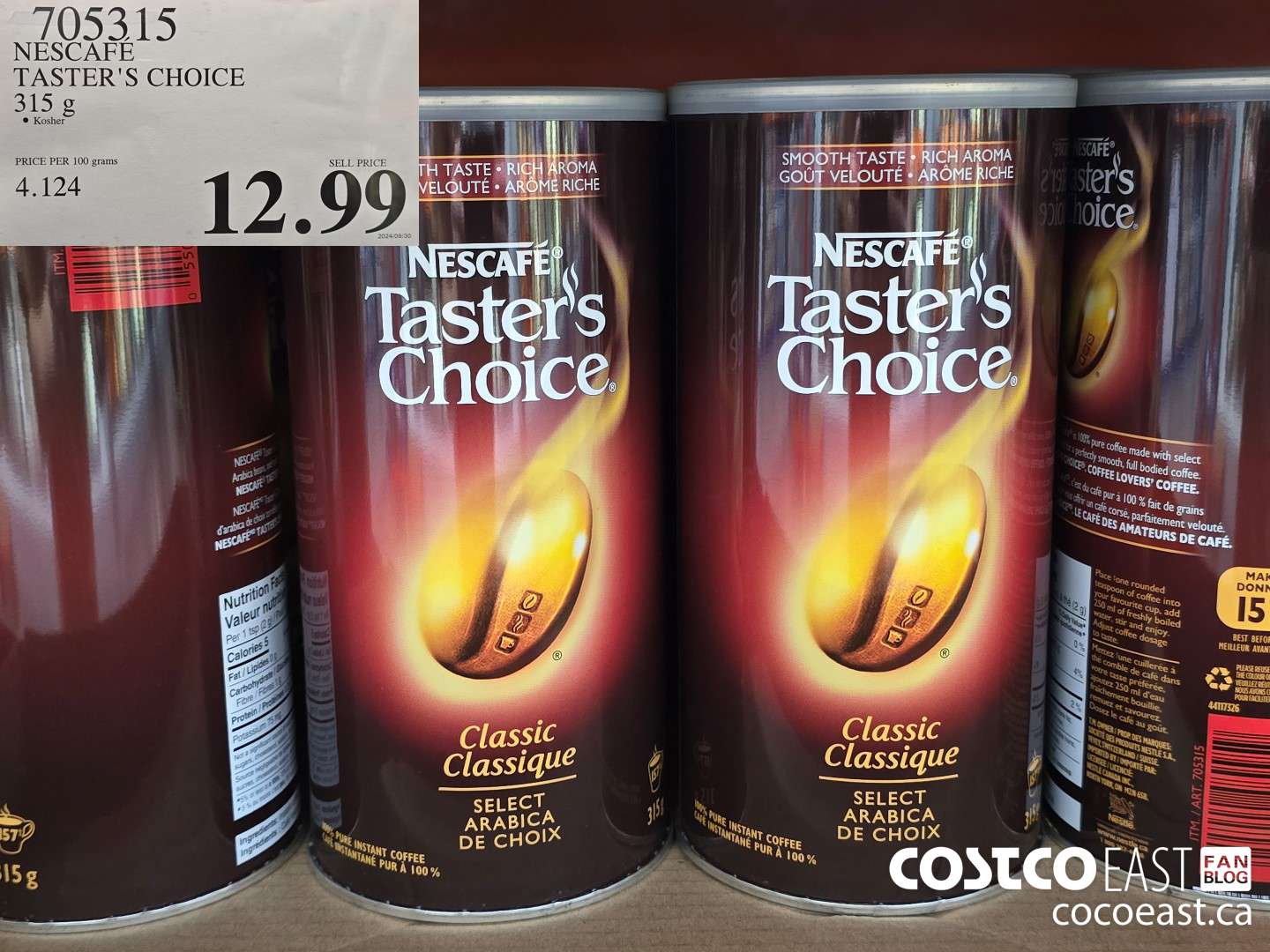 705315 NESCAFE TASTER'S CHOICE 315 g $12.99