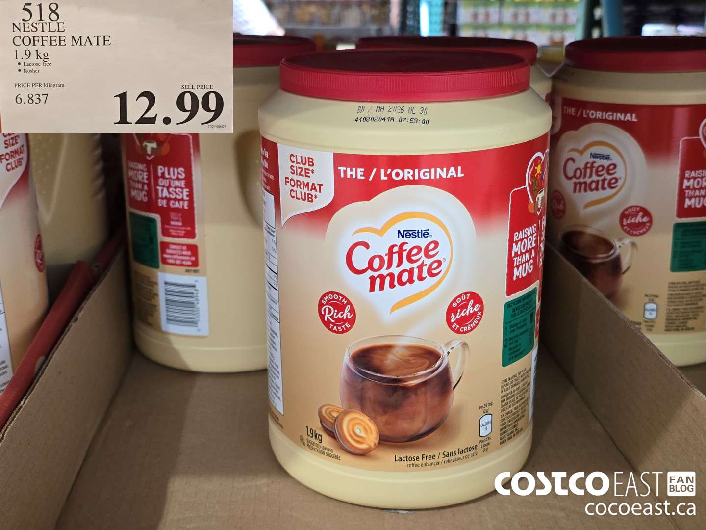 518 NESTLE COFFEE MATE 1.9 KG $12.99