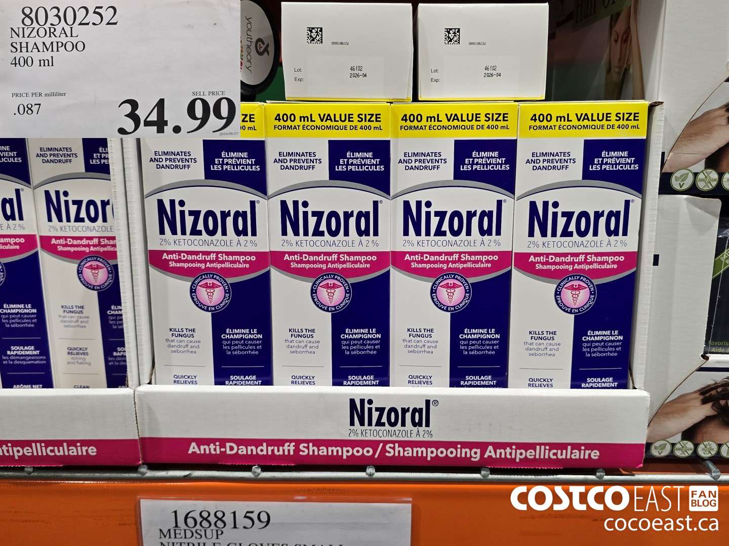 8030252 NIZORAL SHAMPOO 400 ML $34.99