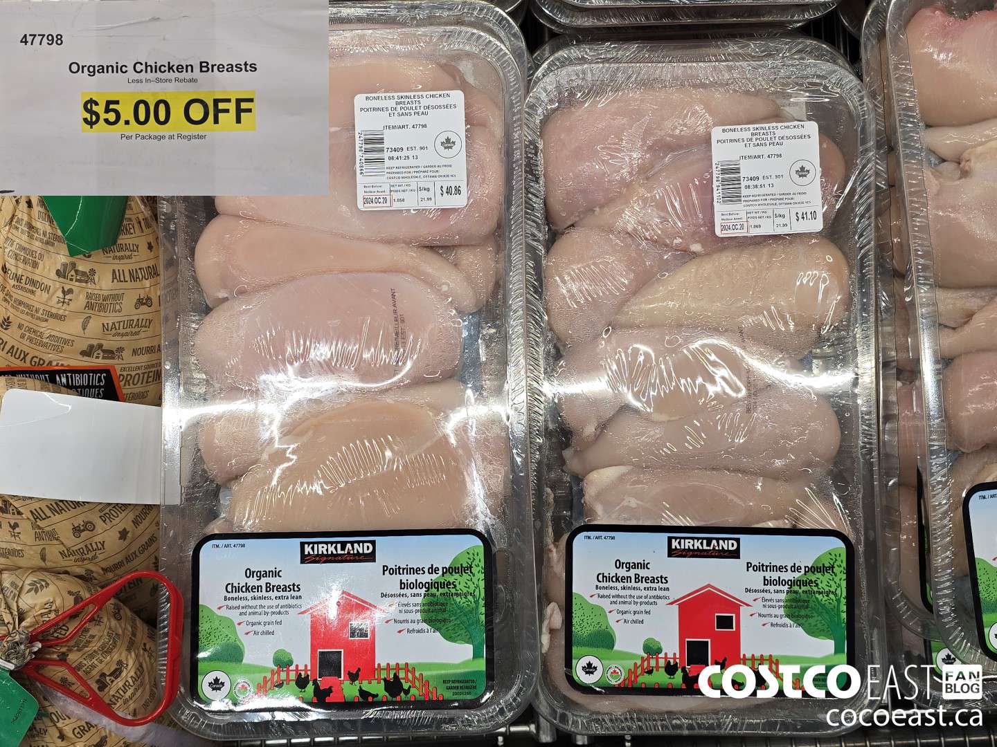 47798 ORGANIC CHICKEN BREASTS ($5.00 INSTANT SAVINGS)