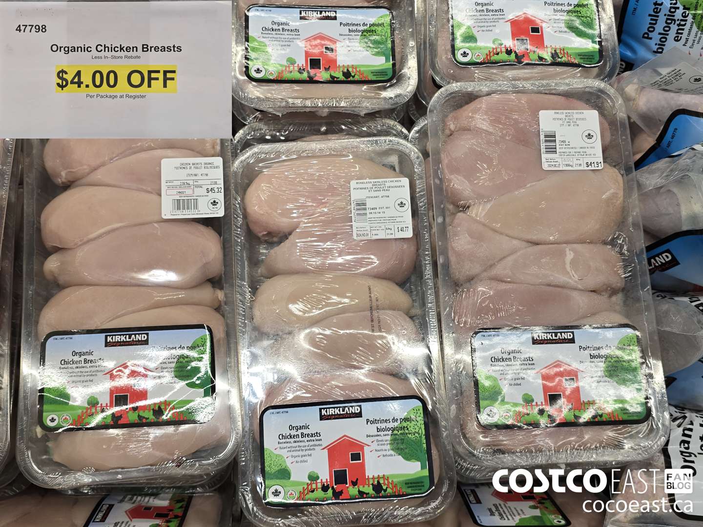 47798 ORGANIC CHICKEN BREASTS ($4.00 INSTANT SAVINGS)