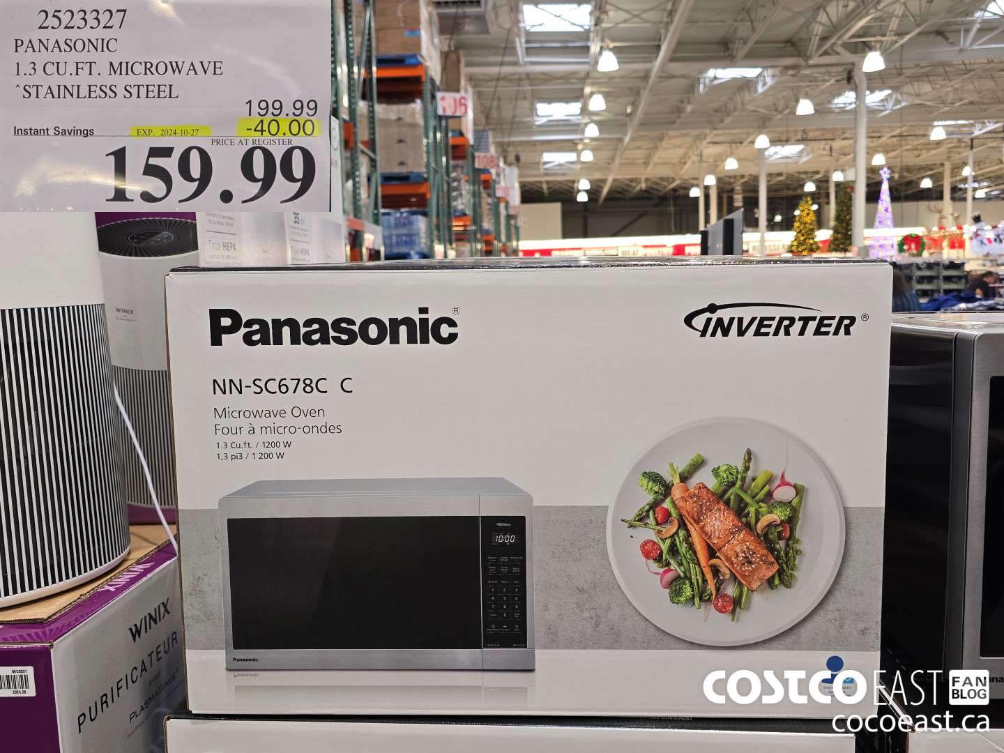 2523327 PANASONIC 1.3 CU.FT. MICROWAVE SLAINlESS STEEL ($40.00 INSTANT SAVINGS EXPIRES ON 2024-10-27) $159.99