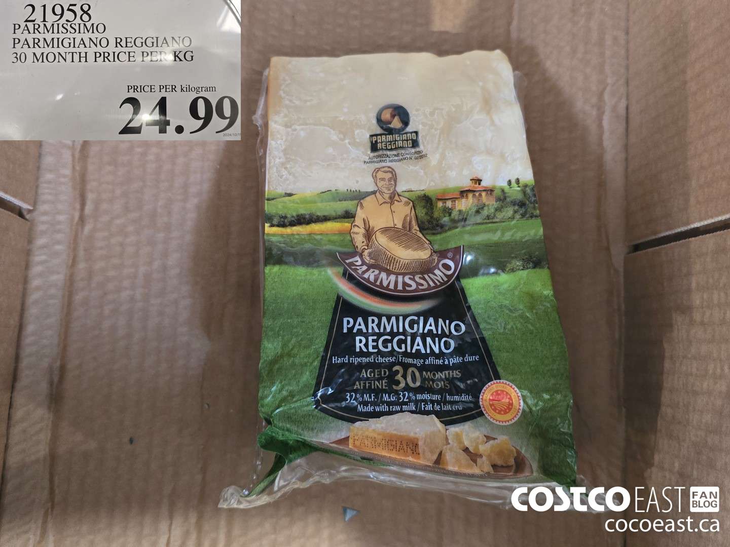 21958 PARMISSIMO PARMIGIANO REGGIANO 30 MONTH PRICE PER KG $24.99