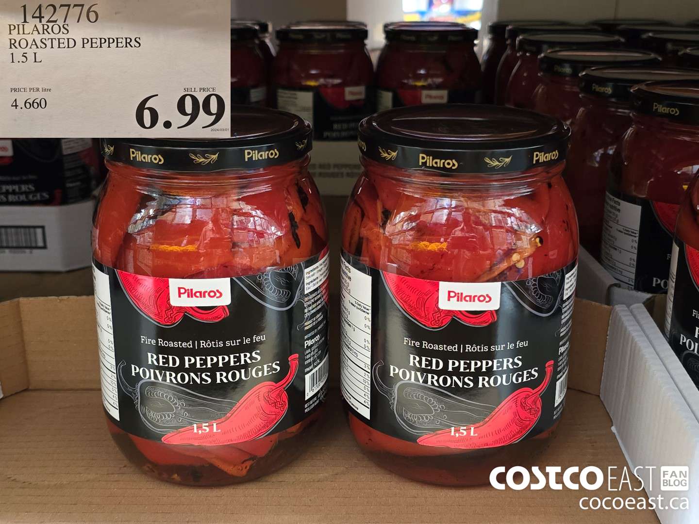 142776 PILAROS ROASTED PEPPERS 1.5 L $6.99