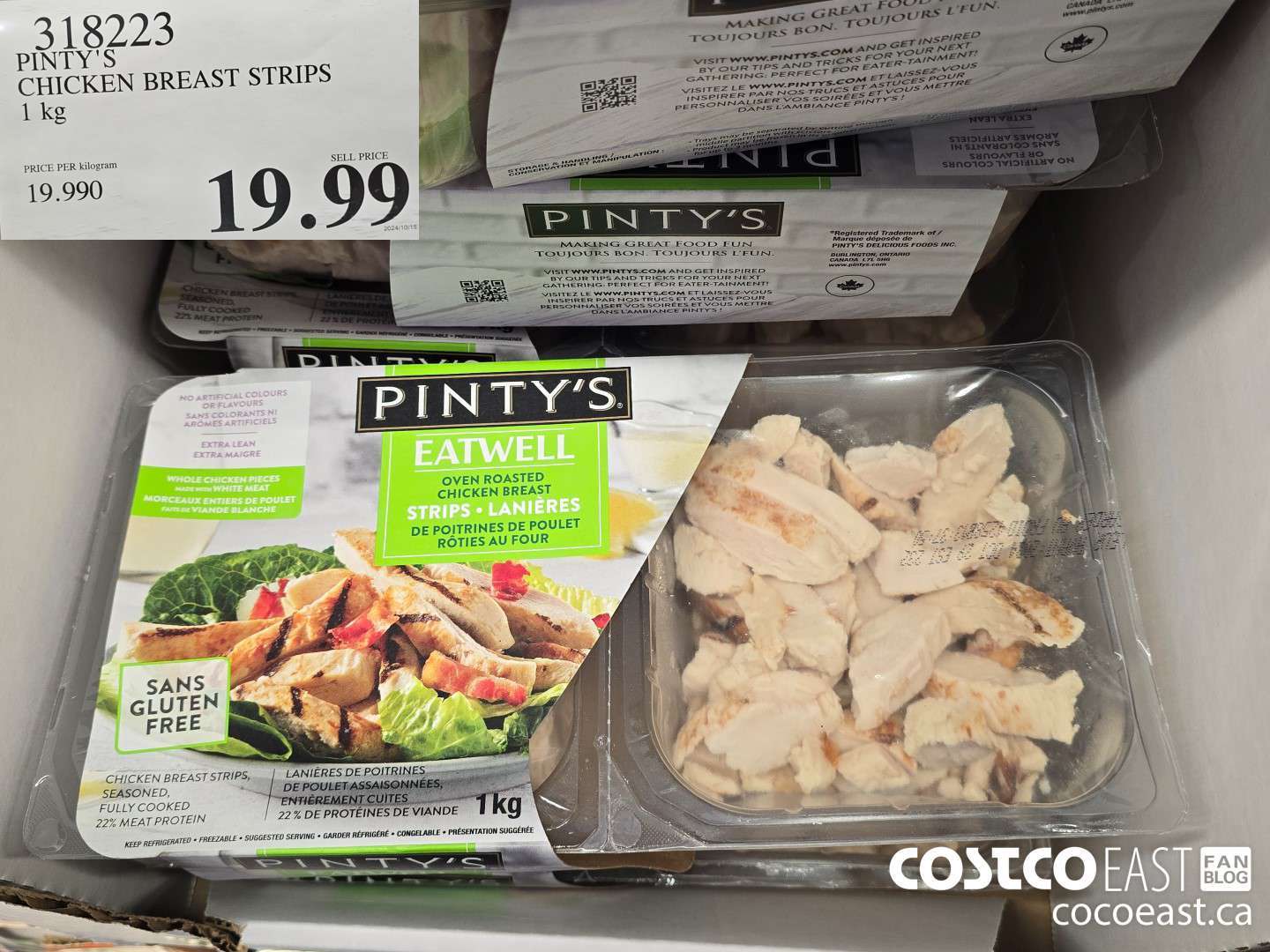 318223 PINTY'S CHICKEN BREAST STRIPS 1 kg $19.99