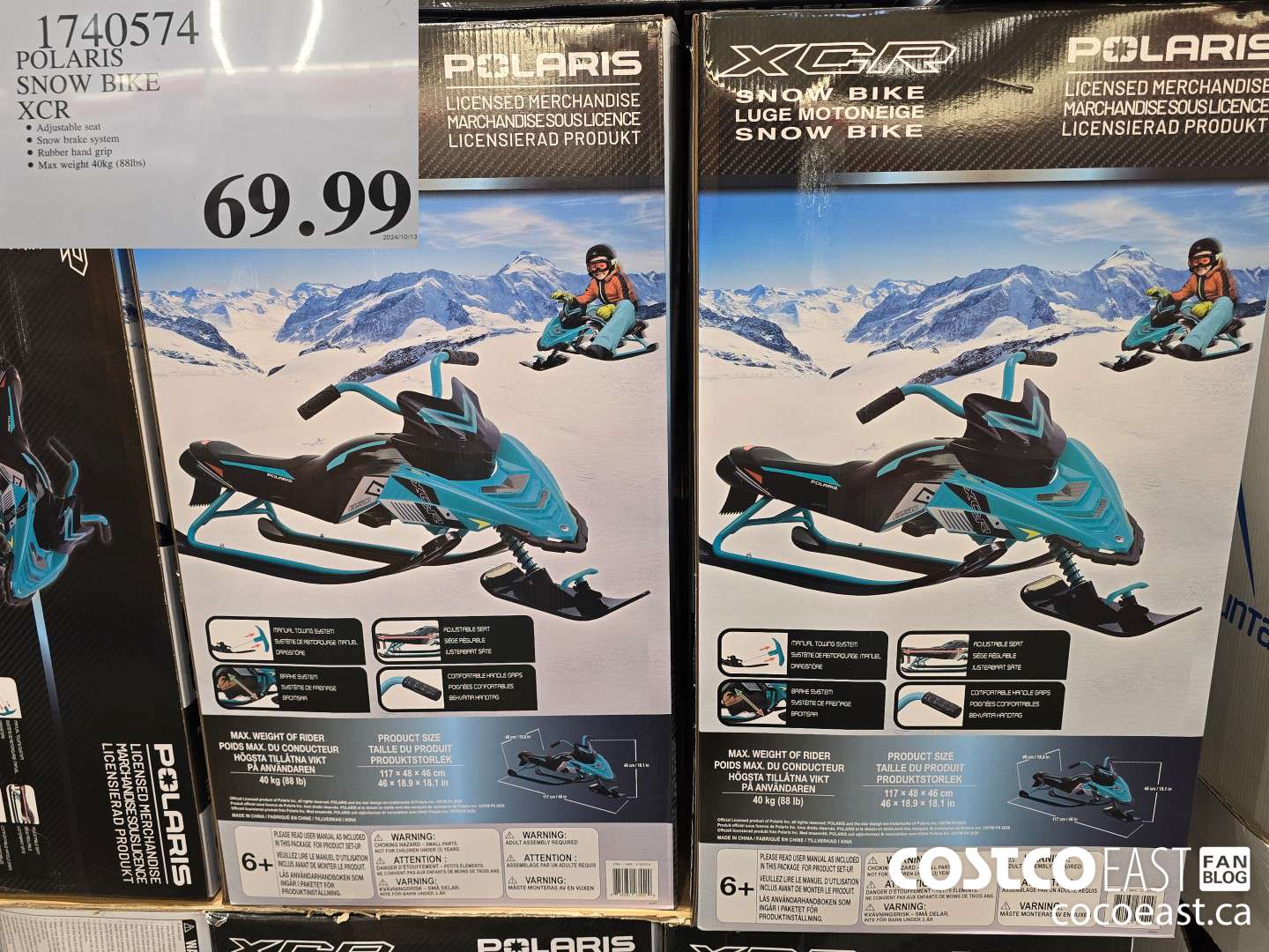 1740574 POLARIS SNOW BIKE XCR $69.99