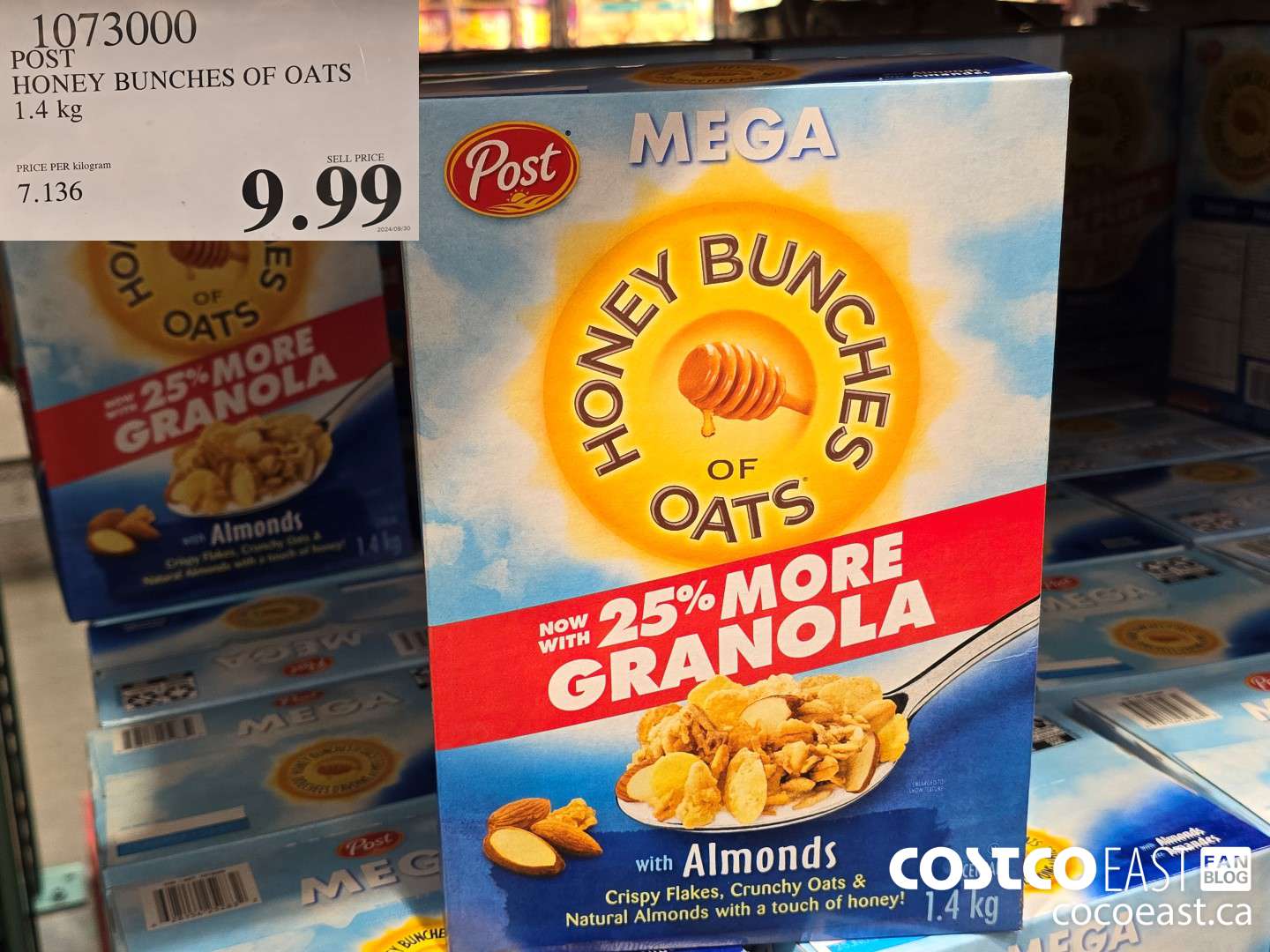 1073000 POST HONEY BUNCHES OF OATS 1.4 KG $9.99