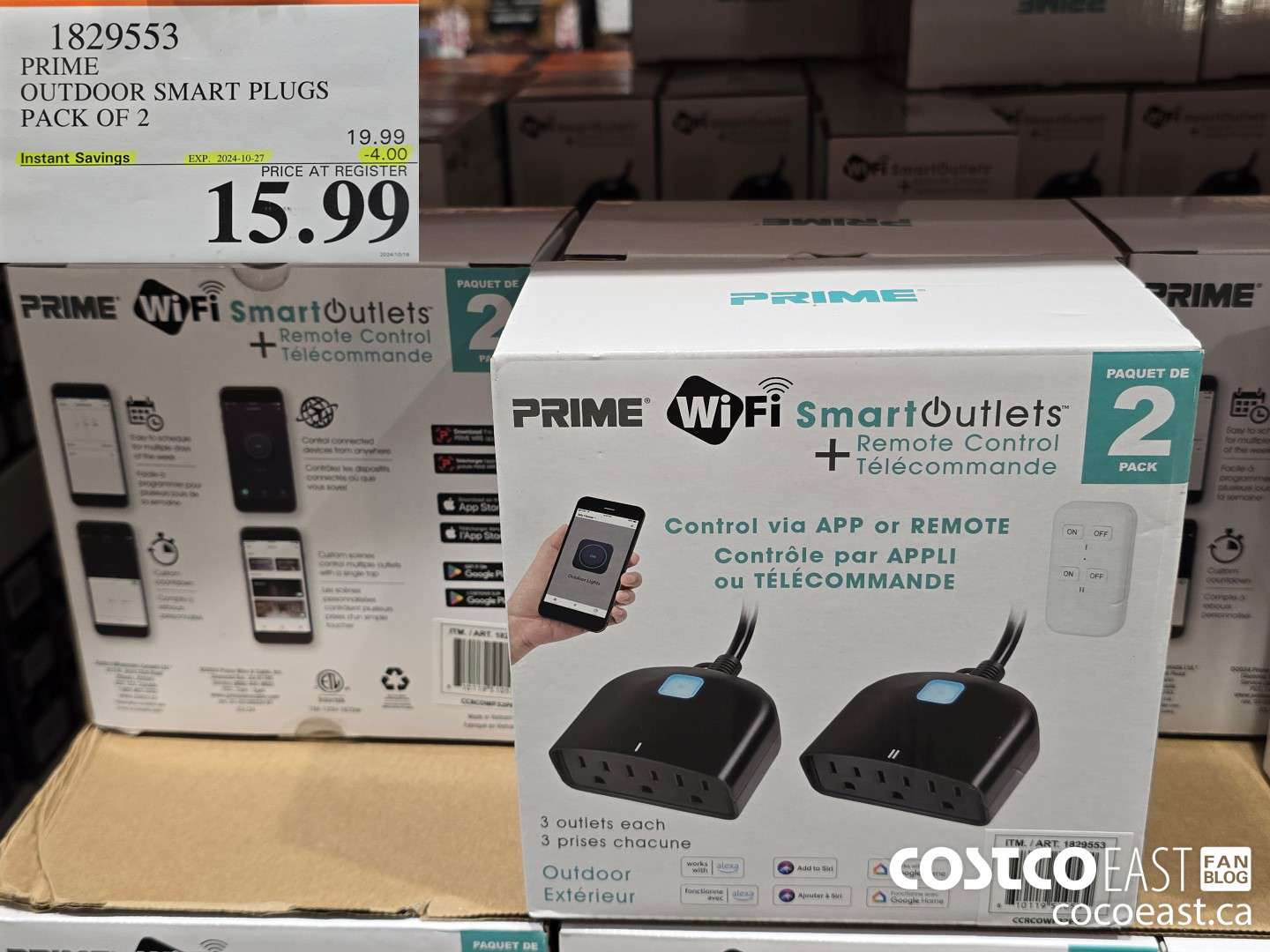 1829553 PRIME OUTDOOR SMART PLUGS PACK OF 2 ($4.00 INSTANT SAVINGS EXPIRES ON 2024-10-27) $15.99