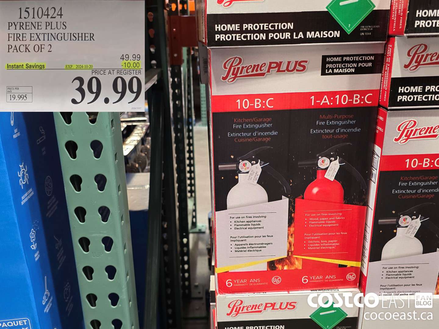 1510424 PYRENE PLUS FIRE EXTINGUISHER PACK OF 2 ($10.00 INSTANT SAVINGS EXPIRES ON 2024-10-20) $39.99