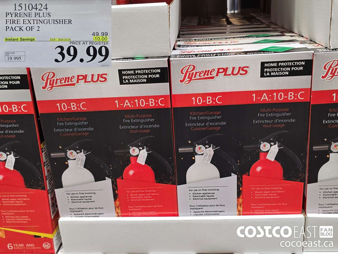 1510424 PYRENE PLUS FIRE EXTINGUISHER PACK OF 2 ($10.00 INSTANT SAVINGS EXPIRES ON 2024-10-20) $39.99