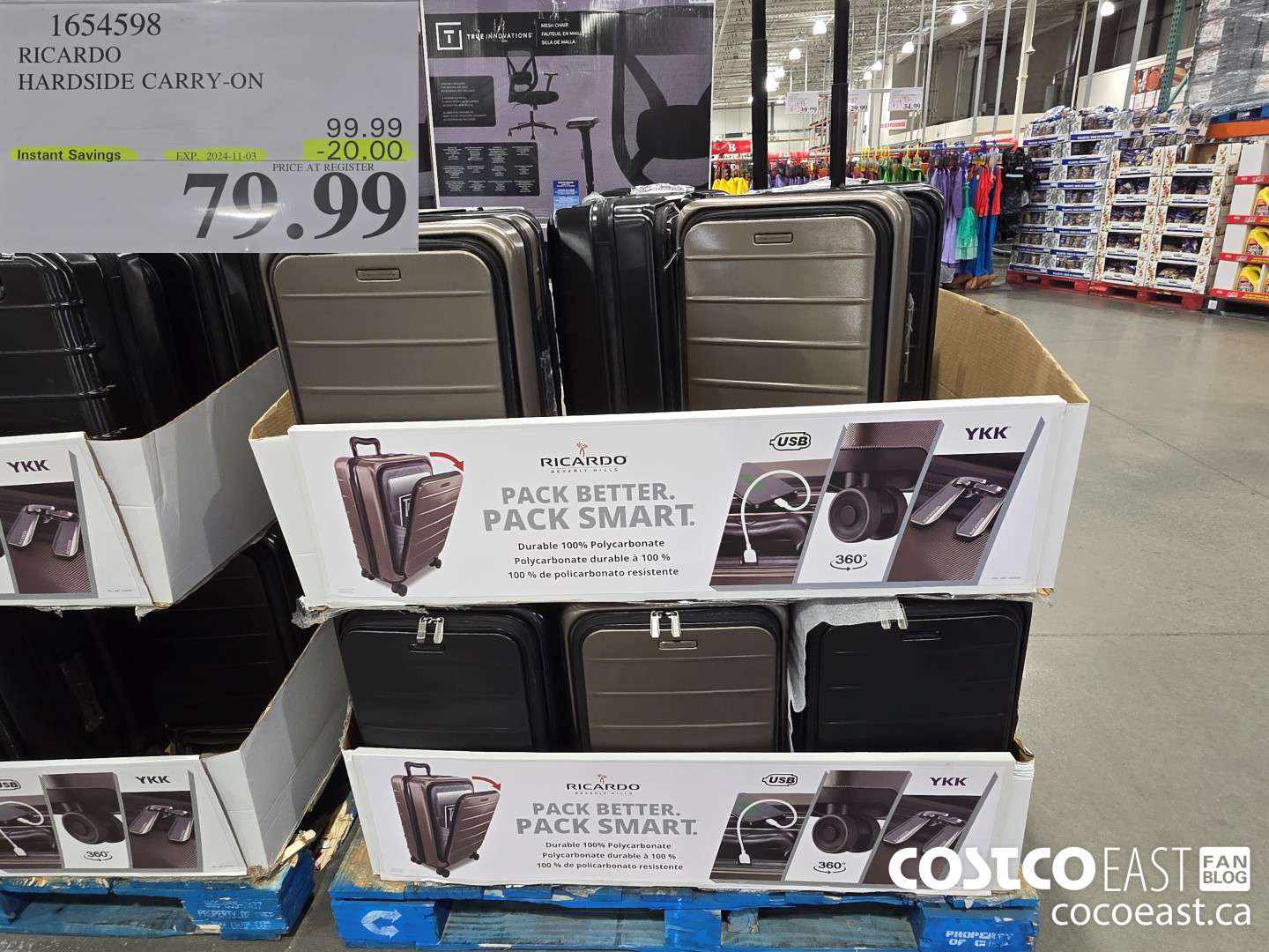 1654598 RICARDO HARDSIDE CARRY-ON ($20.00 INSTANT SAVINGS EXPIRES ON 2024-11-03) $79.99