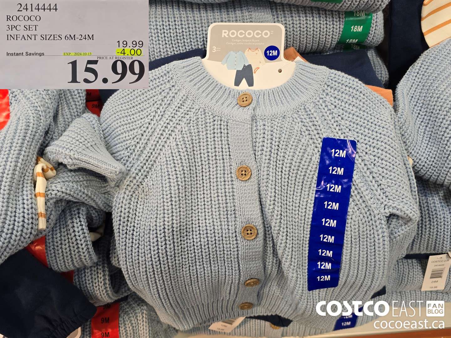 2414444 ROCOCO 3PC SET INFANT SIZES 3M-24M ($4.00 INSTANT SAVINGS EXPIRES ON 2024-10-13) $15.99