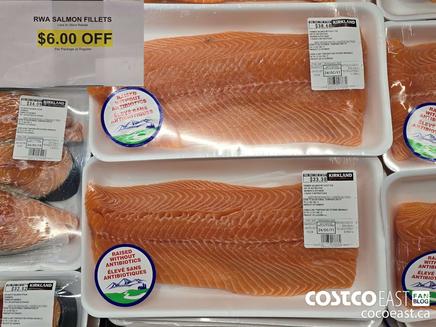 11839 RWA SALMON FILLETS ($6.00 INSTANT SAVINGS)