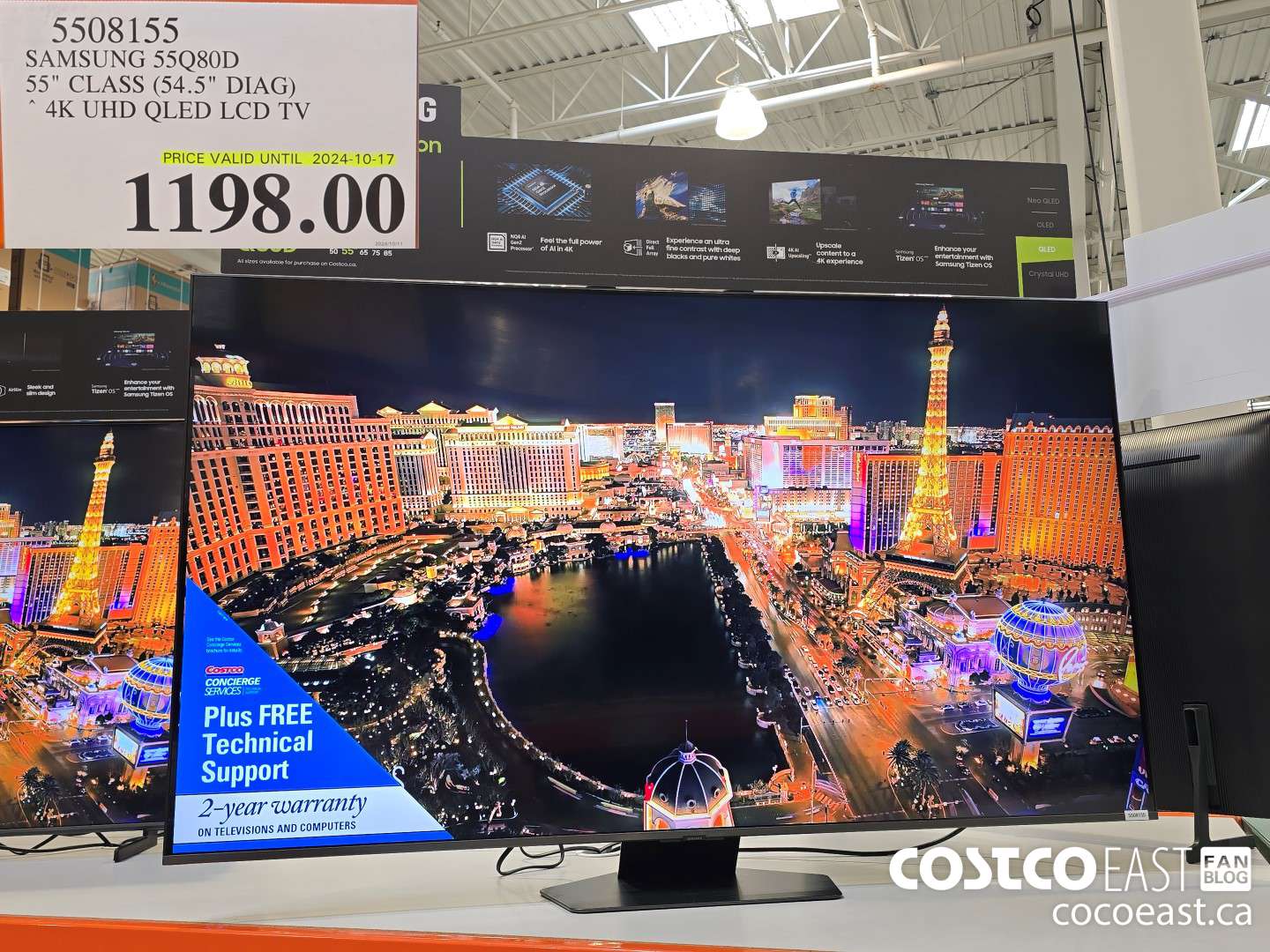 5508155 SAMSUNG 55Q80D 55 CLASS (54.5