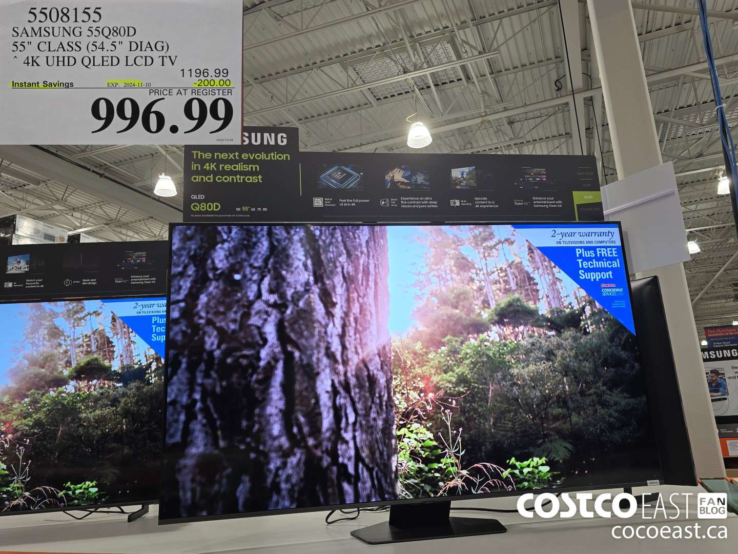 5508155 SAMSUNG 55Q80D 55 CLASS (54.5