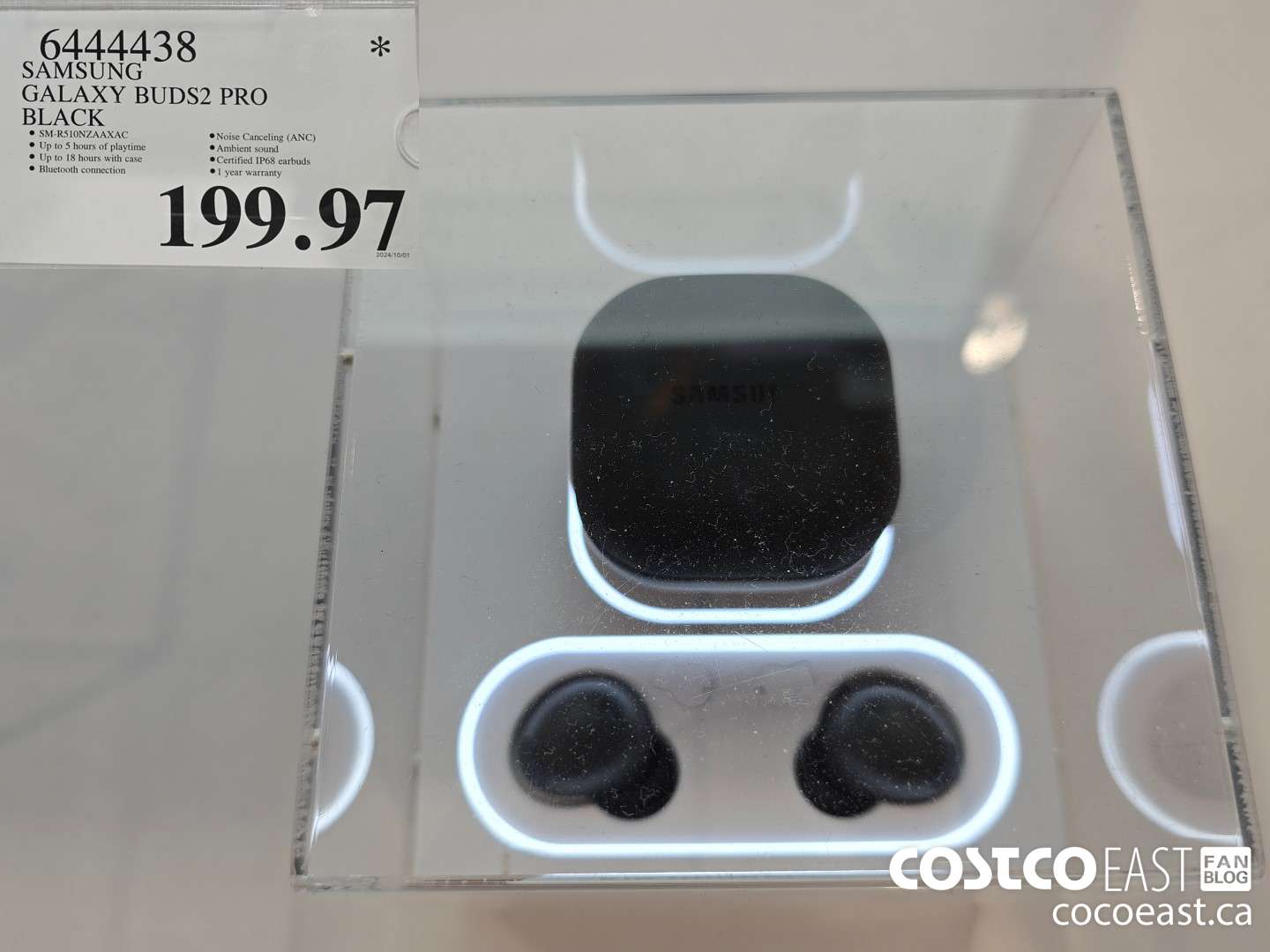 6444438 SAMSUNG GALAXY BUDS2 PRO BLACK $199.97
