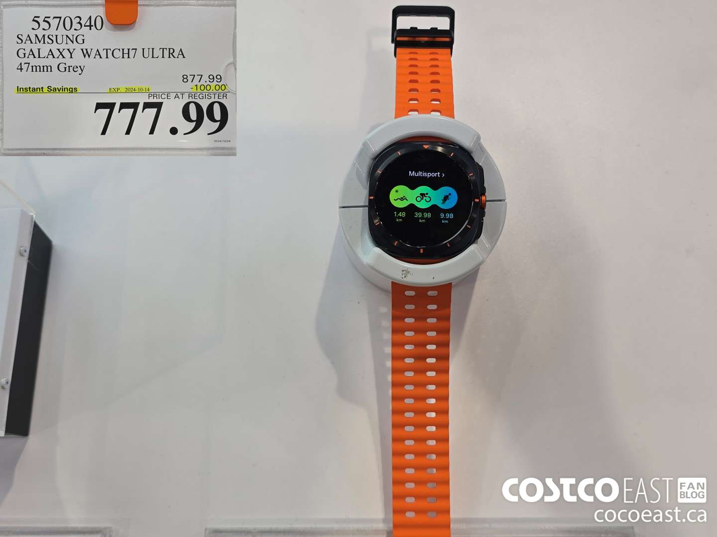 5570340 SAMSUNG GALAXY WATCH7 ULTRA 47mm GREY ($100.00 INSTANT SAVINGS EXPIRES ON 2024-10-14) $777.99