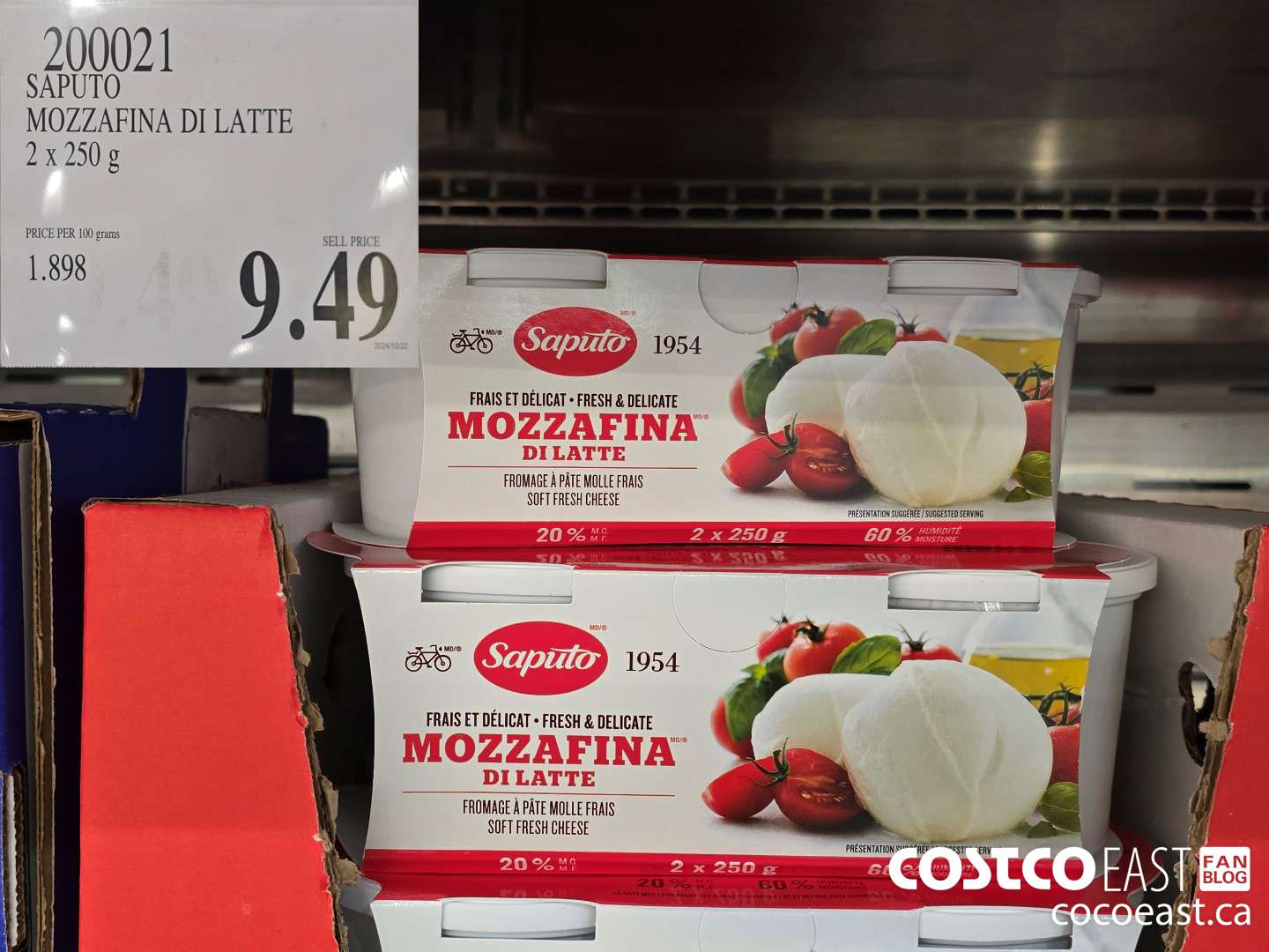 200021 SAPUTO MOZZAFINA DI LATTE 2 X 250 G $9.49