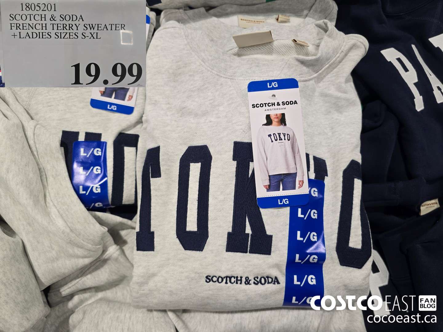 1805201 SCOTCH & SODA FRENCH TERRY SWEATER + LADIES SIZES S-XL $19.99