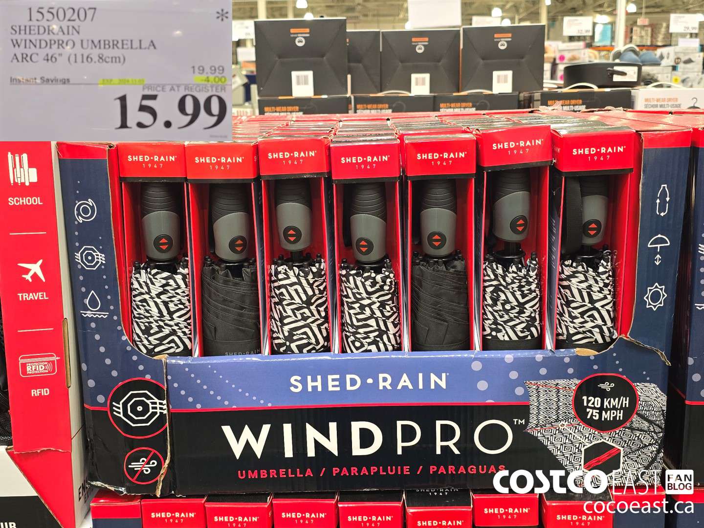 1550207 SHEDRAIN WINDPRO UMBRELLA ARC 46