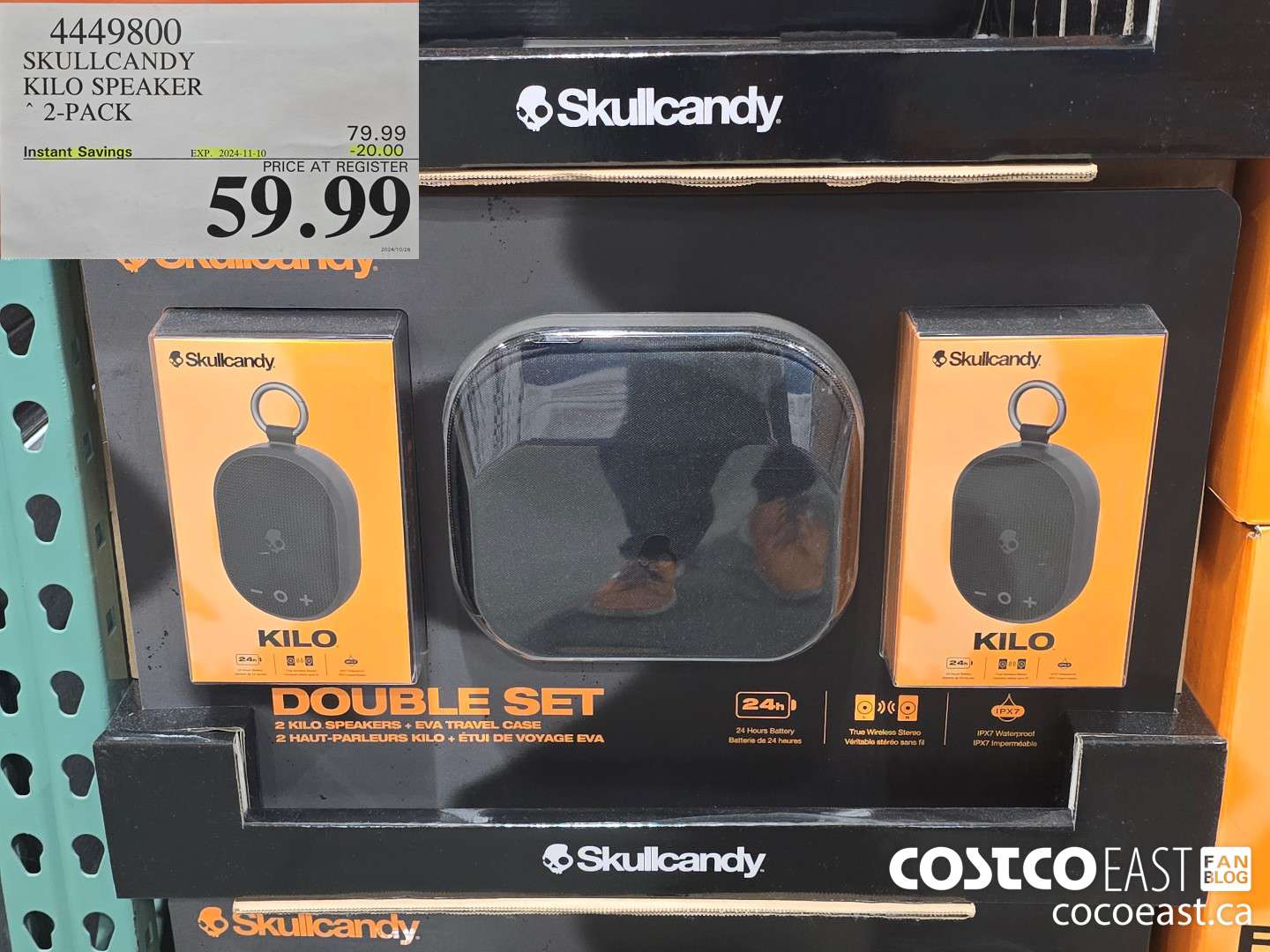 4449800 SKULLCANDY KILO SPEAKER 2-PACK ($20.00 INSTANT SAVINGS EXPIRES ON 2024-11-10) $59.99