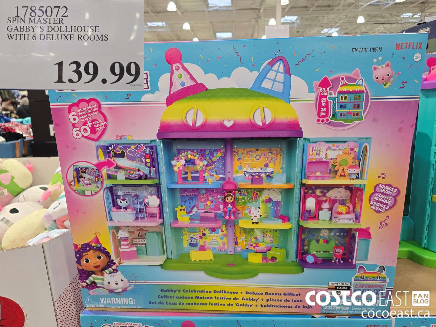 1785072 SPIN MASTER GABBY'S DOLLHOUSE WITH 6 DELUXE ROOMS $139.99