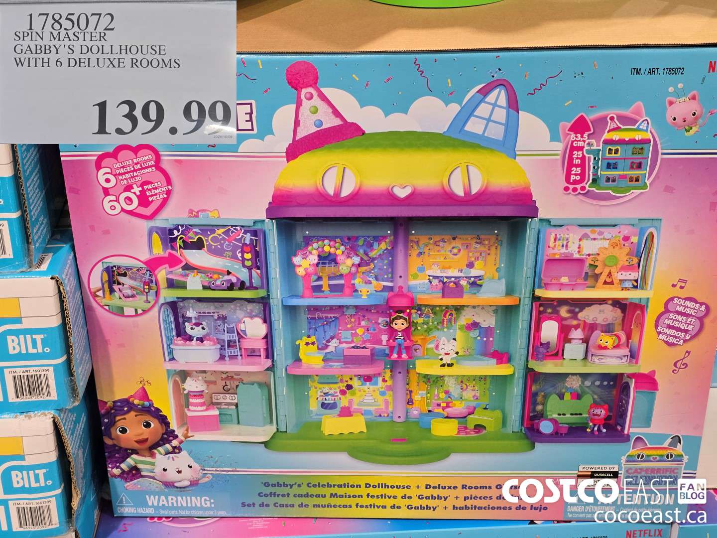 1785072 SPIN MASTER GABBY'S DOLLHOUSE WITH 6 DELUXE ROOMS $139.99