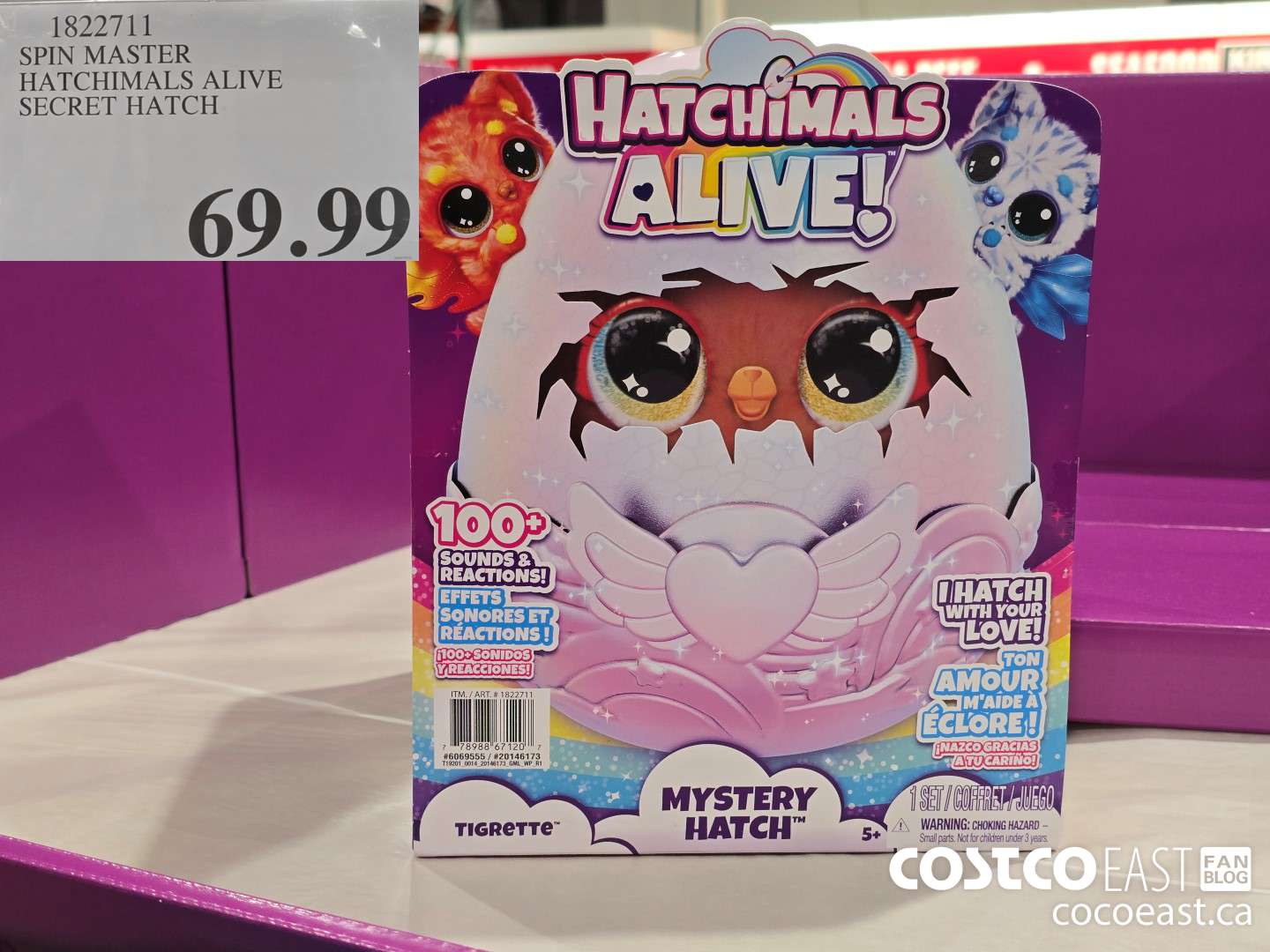 1822711 SPIN MASTER HATCHIMALS ALIVE SECRET HATCH $69.99
