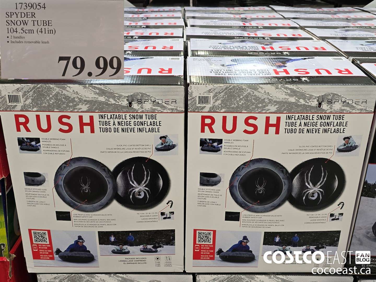 1739054 SPYDER SNOW TUBE 104.5 cm (41IN) $79.99