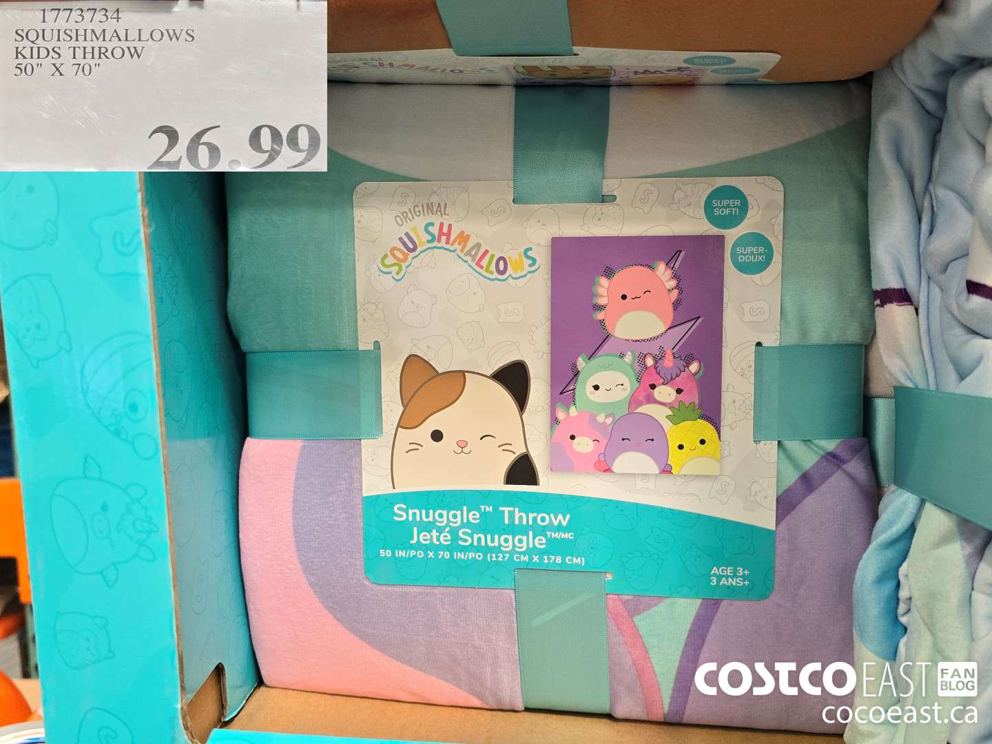 1773734 SQUISHMALLOWS KIDS THROW 50