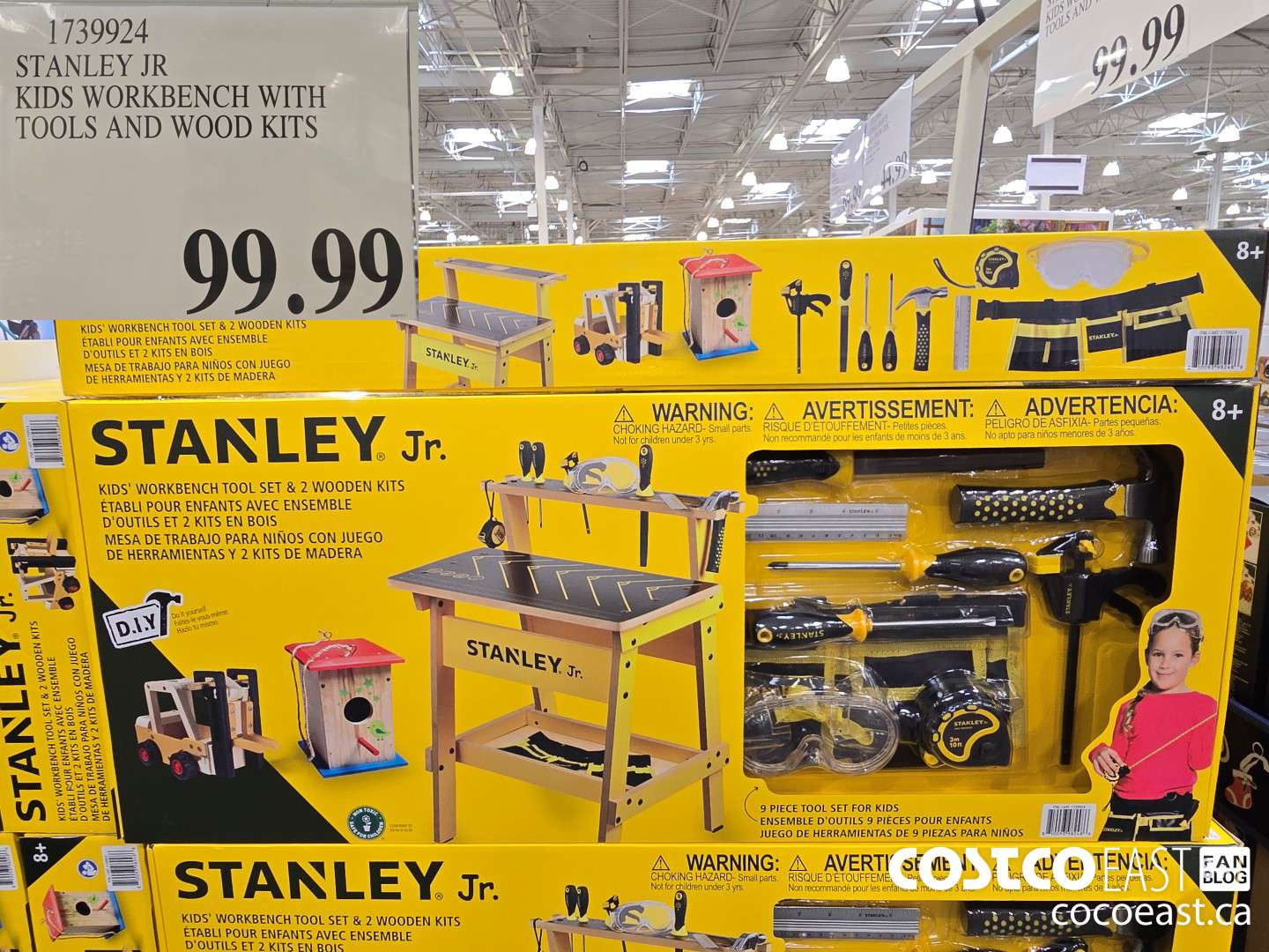 1739924 STANLEY JR KIDS WORKBENCH WITH TOOLS AND WOOD KITS $99.99