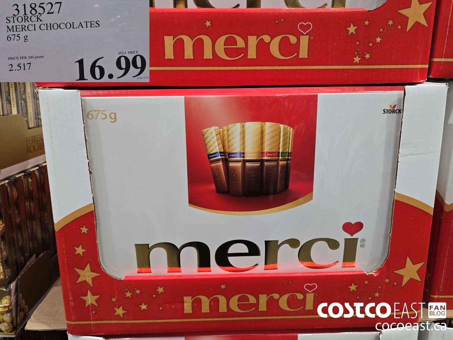 318527 STORCK MERCI CHOCOLATE 675G $16.99