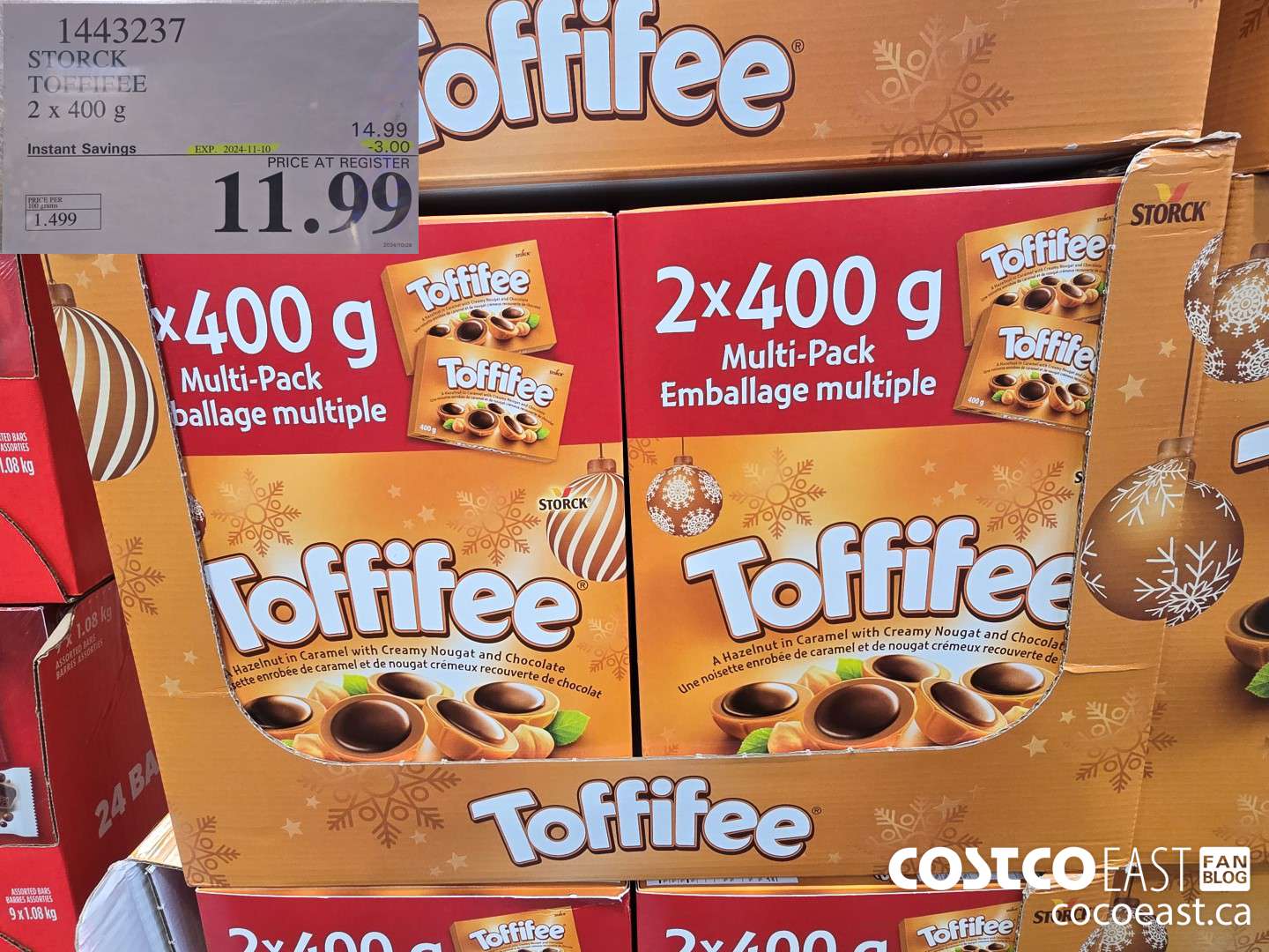 1443237 STORCK TOFFIFEE 2 x 400 g ($3.00 INSTANT SAVINGS EXPIRES ON 2024-11-10) $11.99