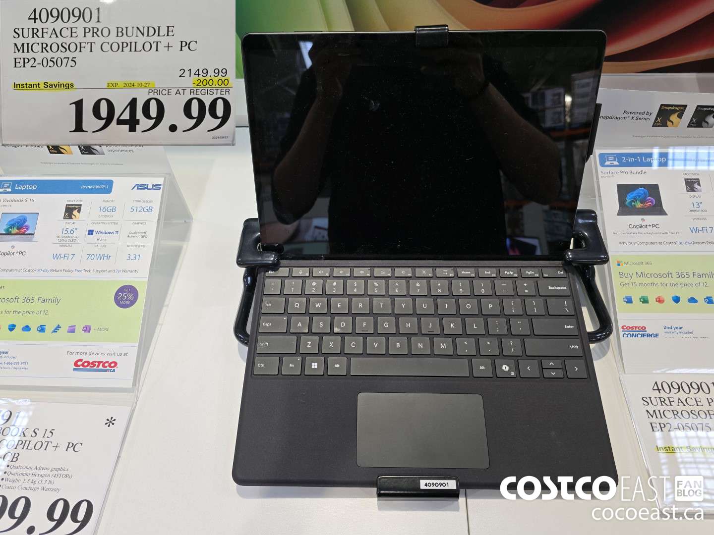 4090901 SURFACE PRO BUNDLE MICROSOFT COPILOT+ PC EP2-05075 ($200.00 INSTANT SAVINGS EXPIRES ON 2024-10-27) $1949.99