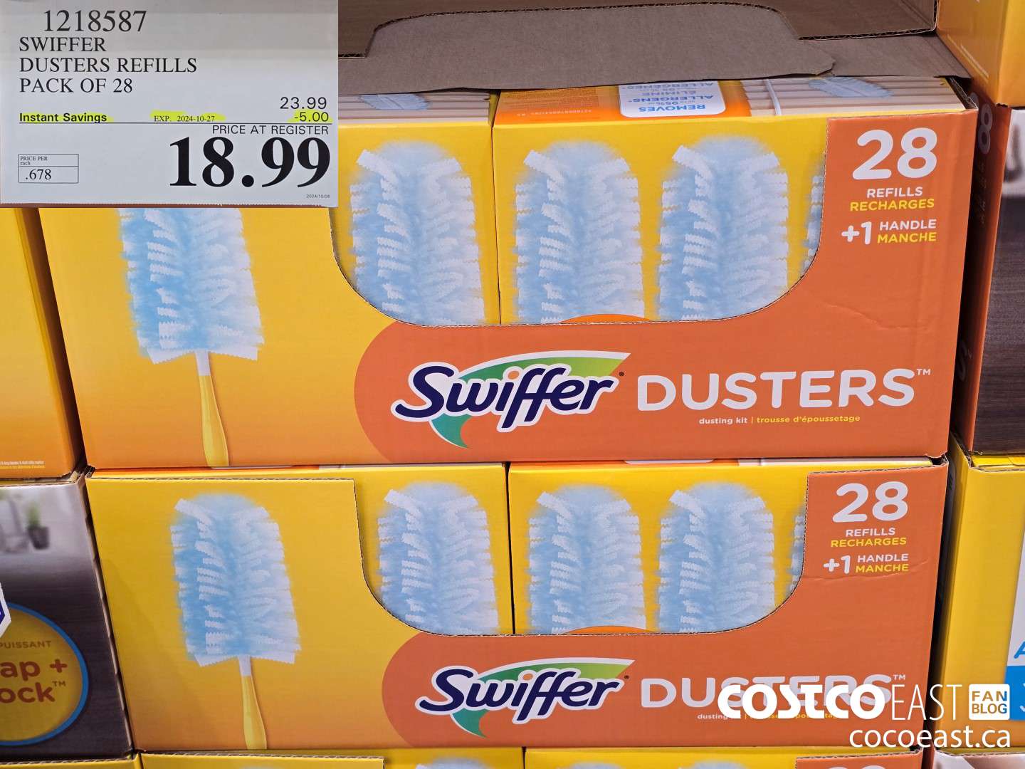 1218587 SWIFFER DUSTERS REFILLS PACK OF 28 ($5.00 INSTANT SAVINGS EXPIRES ON 2024-10-27) $18.99